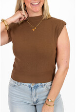 21Jewelz Basic zomer top - bruin