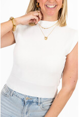 21Jewelz Basic zomer top - wit