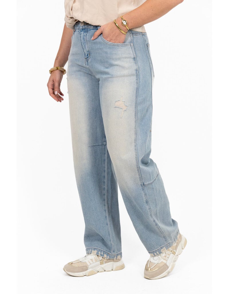 21Jewelz Destroyed balloon fit jeans