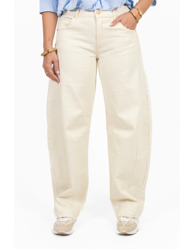 21Jewelz Barrel jeans - ecru
