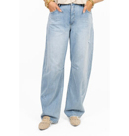 21Jewelz Barrel jeans met rafels - blauw