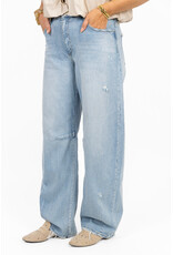 21Jewelz Barrel jeans met rafels - blauw