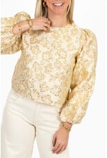 21Jewelz - The Label 21Jewelz | Blouse met gouden print