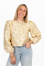 21Jewelz - The Label 21Jewelz | Blouse met gouden print
