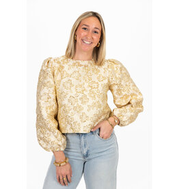 21Jewelz - The Label 21Jewelz | Blouse met gouden print