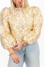 21Jewelz - The Label 21Jewelz | Blouse met gouden print