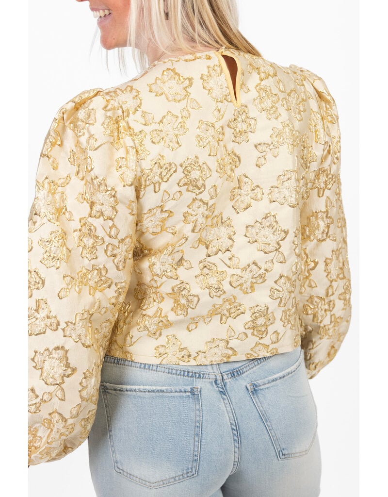 21Jewelz - The Label 21Jewelz | Blouse met gouden print