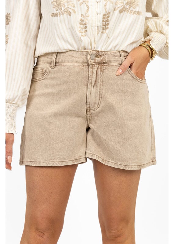 21Jewelz High waist short - washed beige
