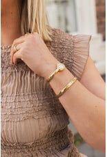21Jewelz Strakke top met structuur - donker beige