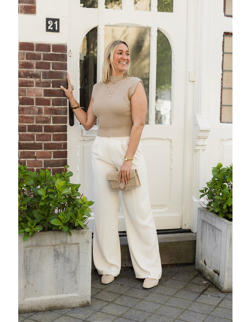 21Jewelz Basic zomer top - taupe