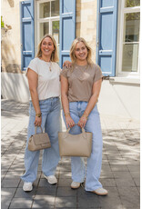 21Jewelz Basic truitje met opgerolde mouwtjes - ecru