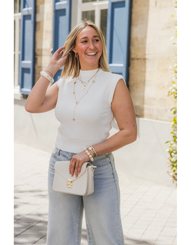 21Jewelz Basic zomer top - wit