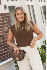 21Jewelz Basic zomer top - bruin