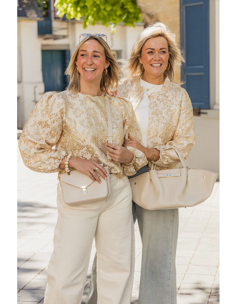 21Jewelz - The Label 21Jewelz | Blouse met gouden print