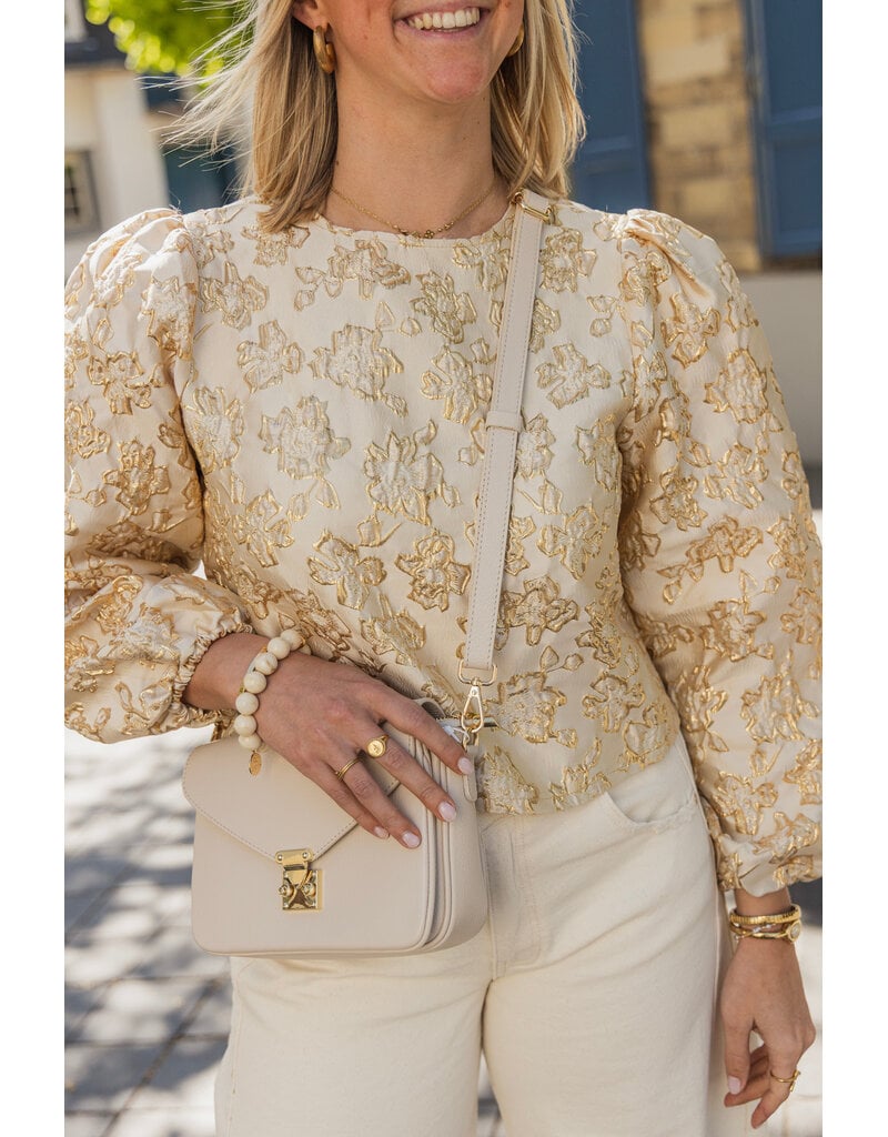 21Jewelz - The Label 21Jewelz | Blouse met gouden print