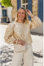 21Jewelz - The Label 21Jewelz | Blouse met gouden print