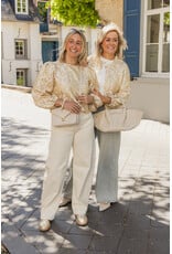 21Jewelz - The Label 21Jewelz | Blouse met gouden print