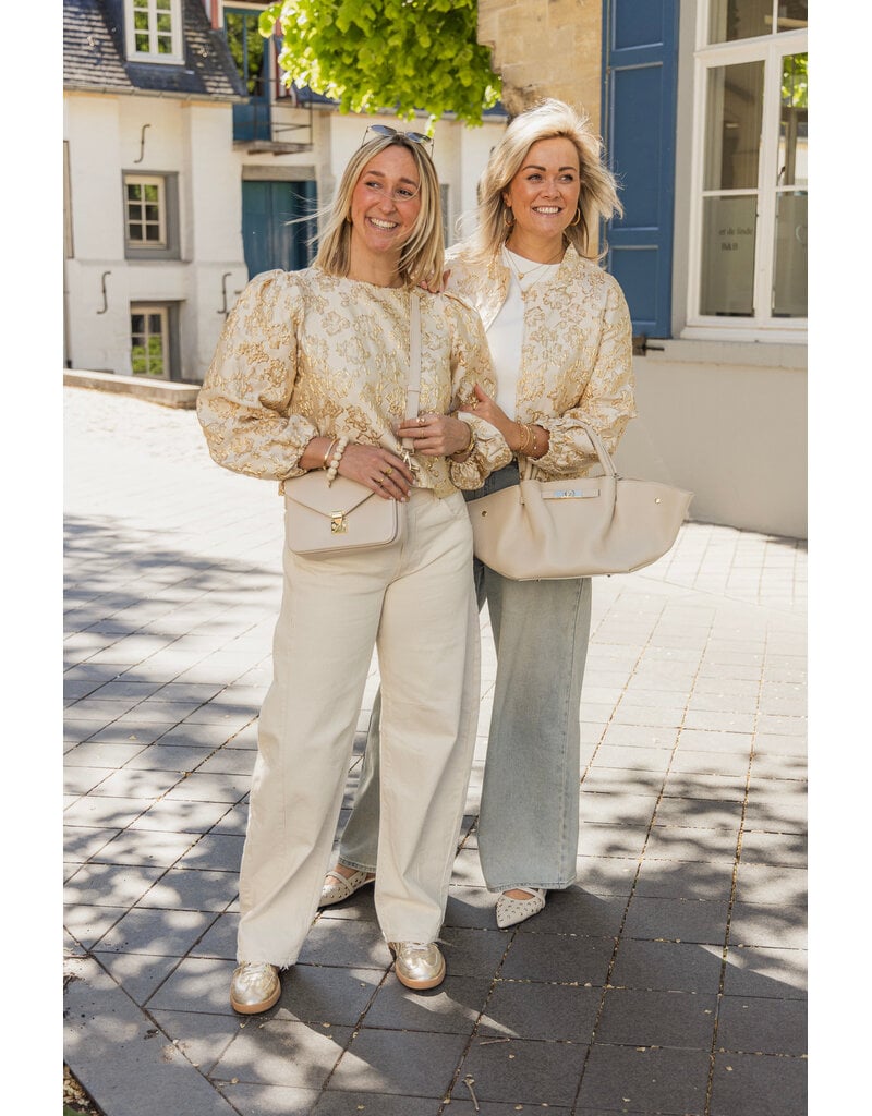 21Jewelz - The Label 21Jewelz | Blouse met gouden print
