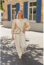 21Jewelz - The Label 21Jewelz | Blouse met gouden print