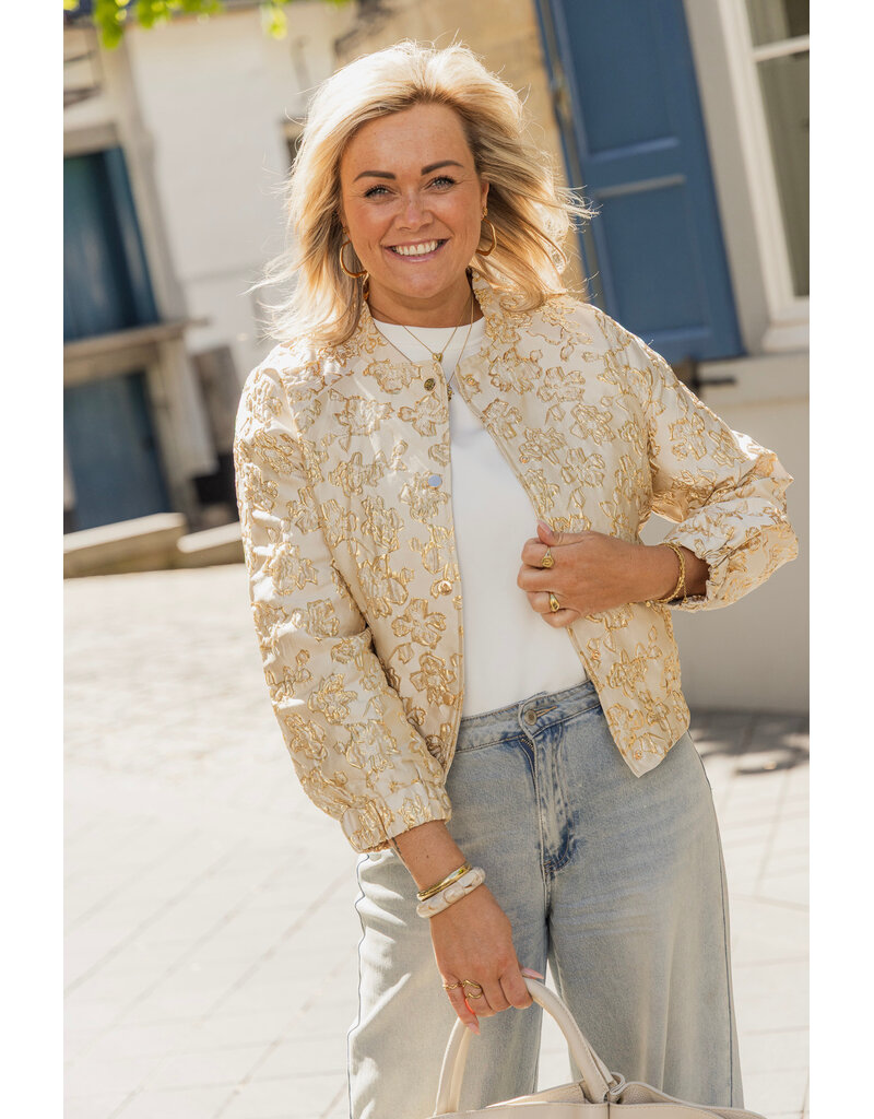 21Jewelz - The Label 21Jewelz the label | Bomber met gouden print
