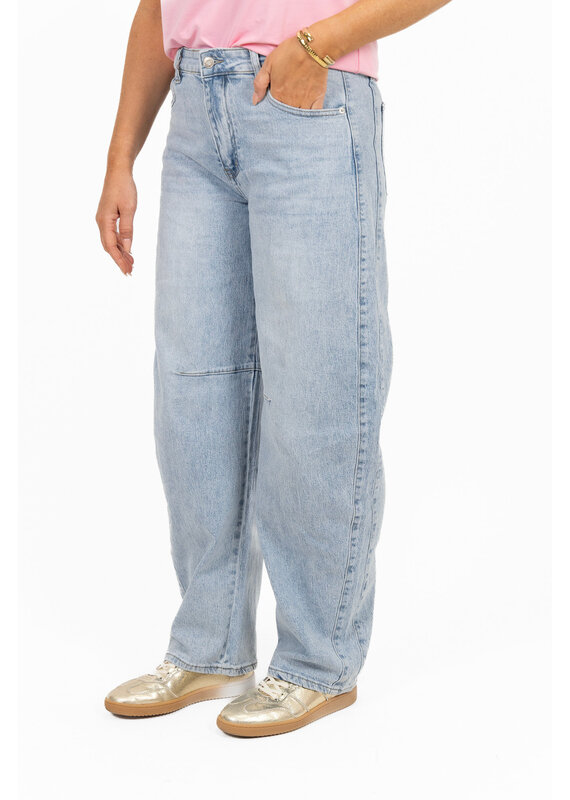 21Jewelz Balloon fit jeans met lichte wassing - blauw