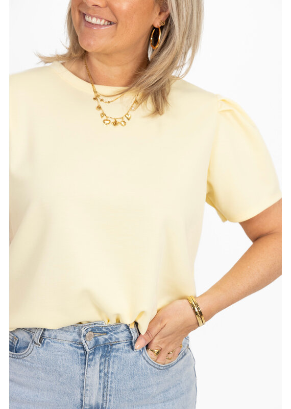 21Jewelz Sweatshirt met pofmouw - geel