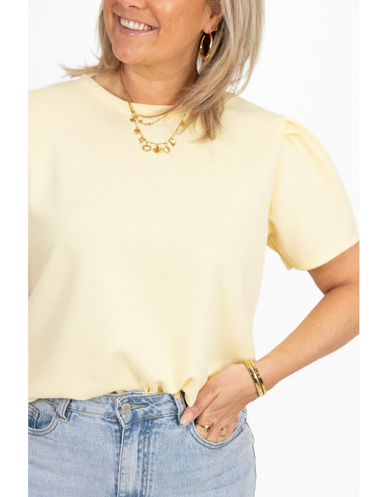 21Jewelz Sweatshirt met pofmouw - geel