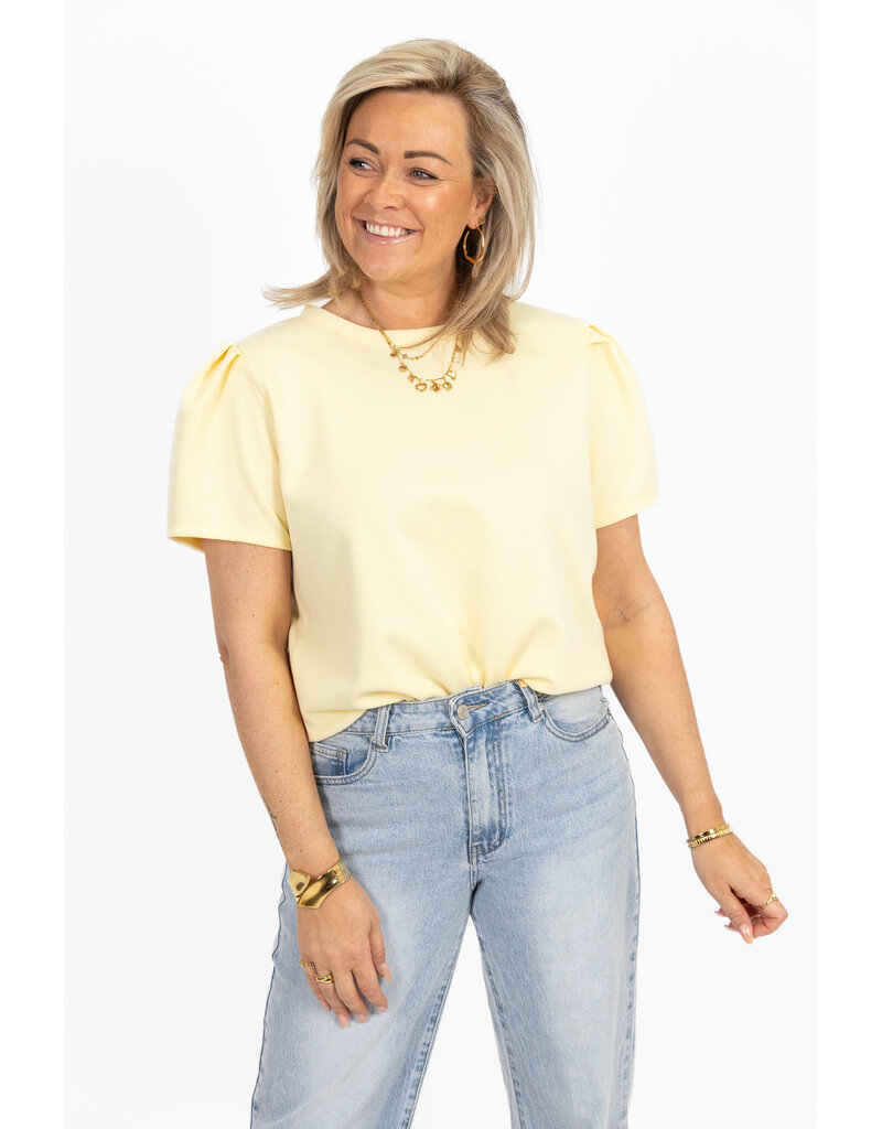 21Jewelz Sweatshirt met pofmouw - geel