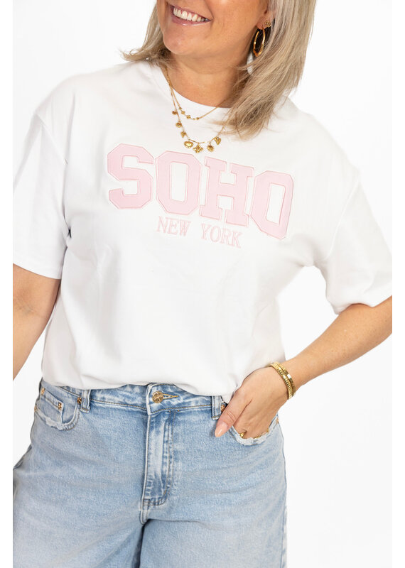 21Jewelz T-shirt "SOHO New York" - wit