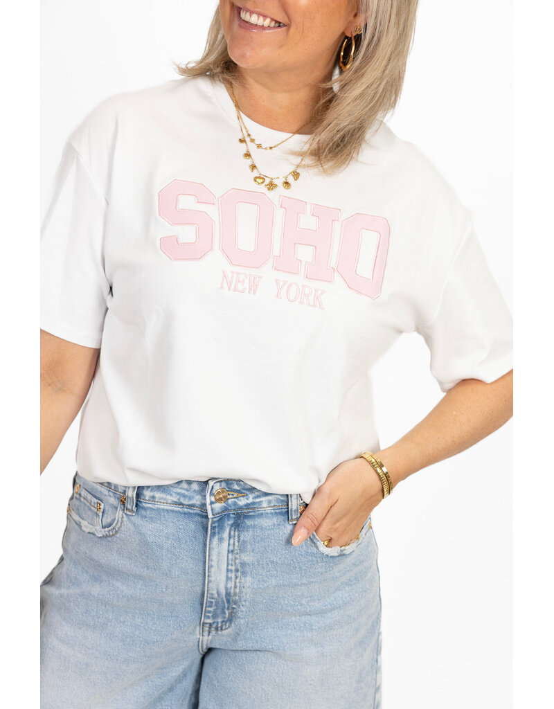 21Jewelz T-shirt "SOHO New York" - wit