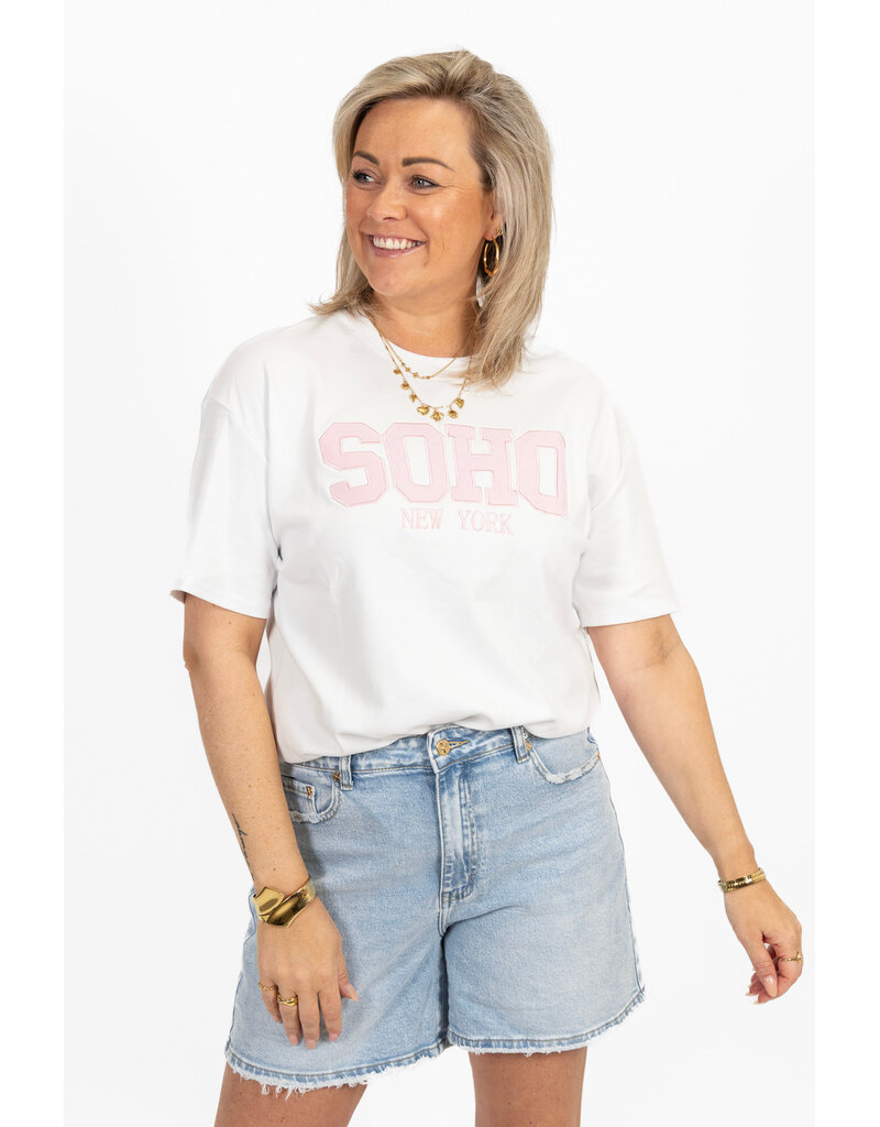 21Jewelz T-shirt "SOHO New York" - wit