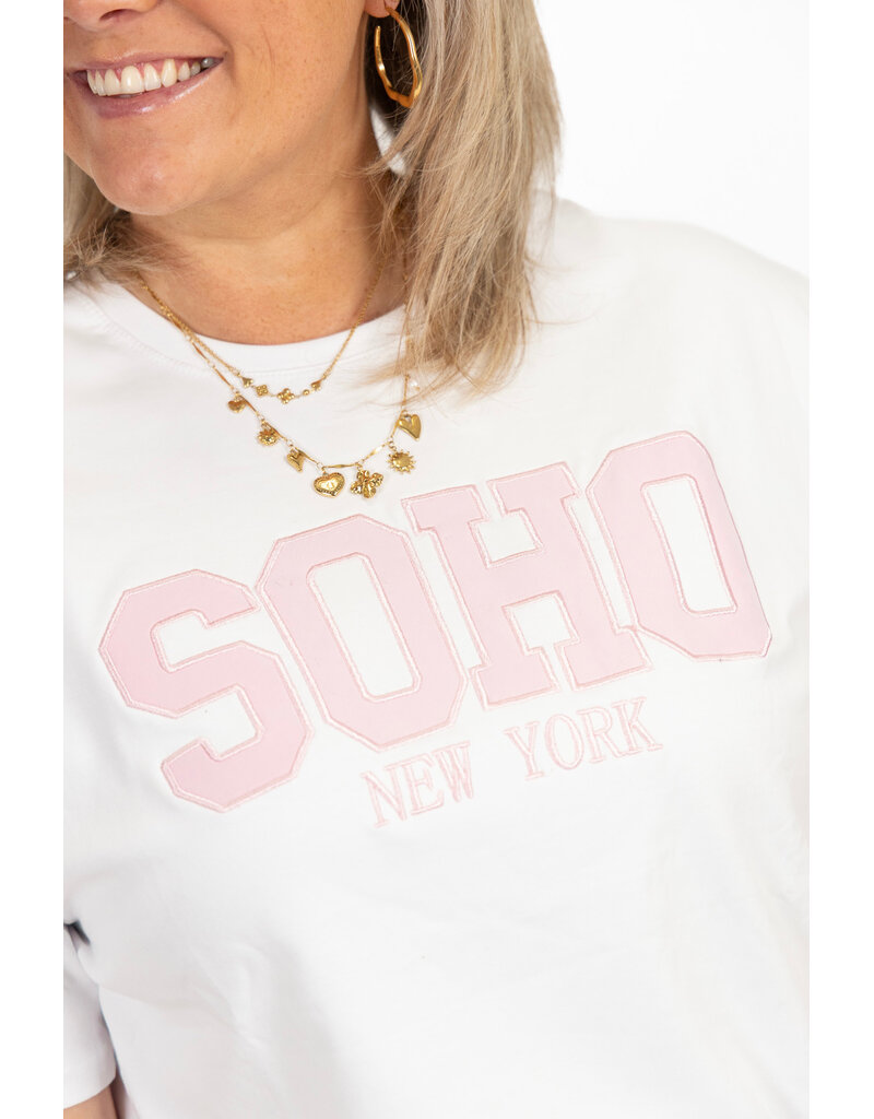 21Jewelz T-shirt "SOHO New York" - wit