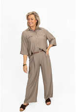 21Jewelz Pantalon met ceintuurtje - taupe