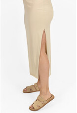 21Jewelz Lange jurk met schoudervulling - licht beige