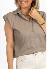 21Jewelz Basic mouwloos blousje - taupe