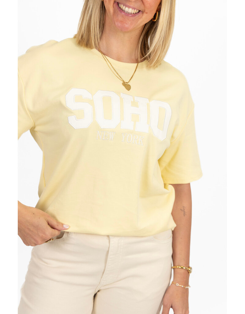 21Jewelz T-shirt "SOHO New York" - geel
