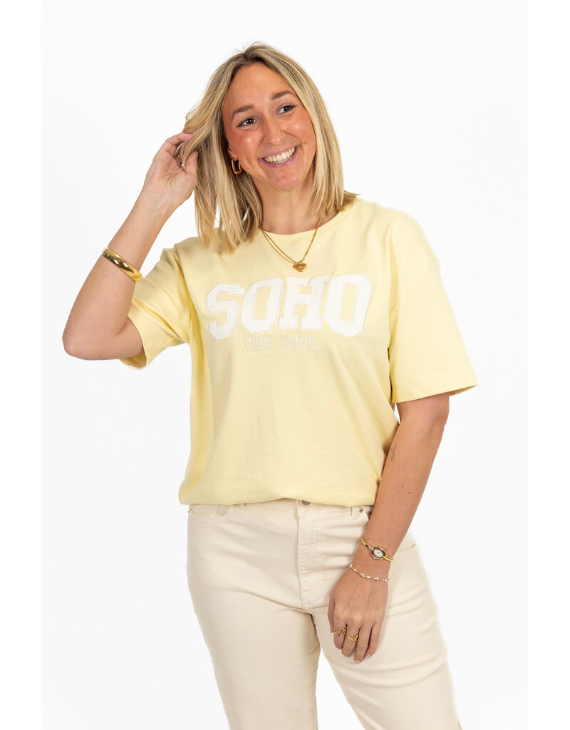 21Jewelz T-shirt "SOHO New York" - geel