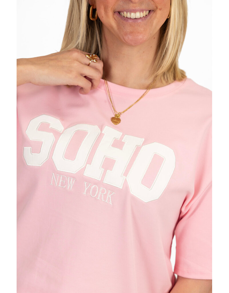 21Jewelz T-shirt "SOHO New York" - roze