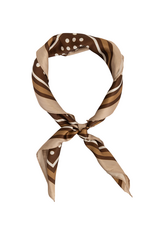 21Jewelz Sjaaltje met bolletjes print - bruin