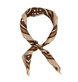 21Jewelz Sjaaltje met bolletjes print - bruin