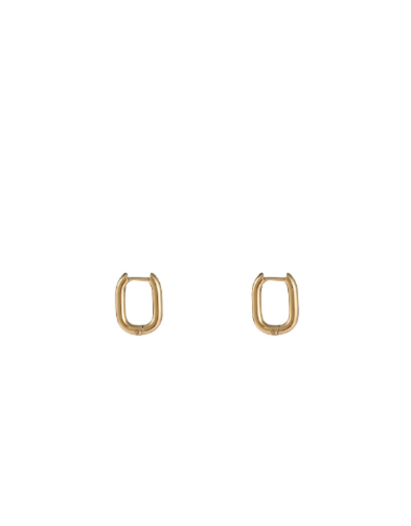 Go Dutch Label D&E - Kleine oorringen 16mm - goud
