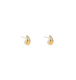 D&E - Haily drop oorbellen 15mm - goud