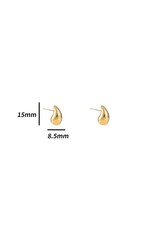 D&E - Haily drop oorbellen 15mm - goud