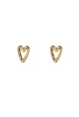 Go Dutch Label D&E - Small hammered heart - goud