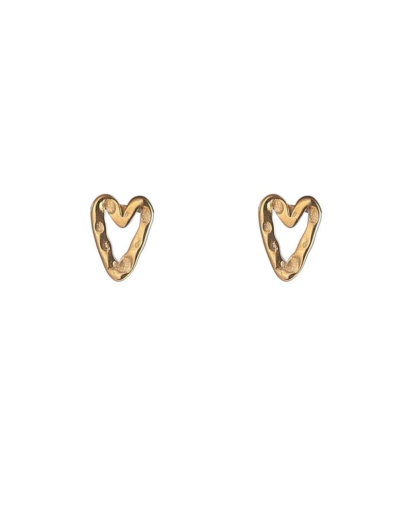 Go Dutch Label D&E - Small hammered heart - goud