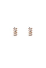 Go Dutch Label D&E - Long sparkle stud - goud