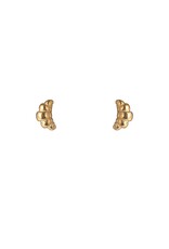 Go Dutch Label D&E - Croissant stud - goud