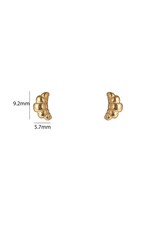 Go Dutch Label D&E - Croissant stud - goud