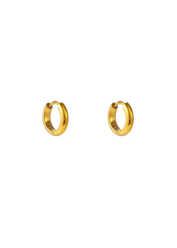 Go Dutch Label D&E - Essential hoop 3mm x 9mm - goud