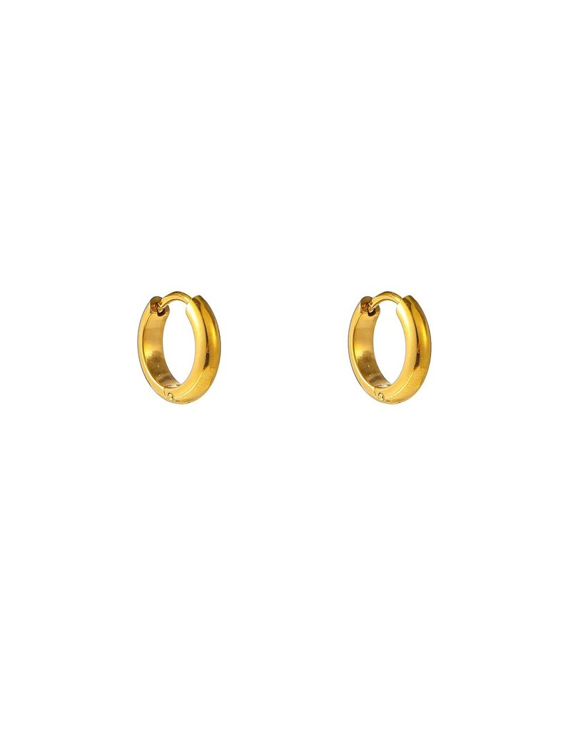 Go Dutch Label D&E - Essential hoop 3mm x 9mm - goud